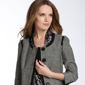 Elie Tahari for Nordstrom Tessa Silk Tweed Jacket